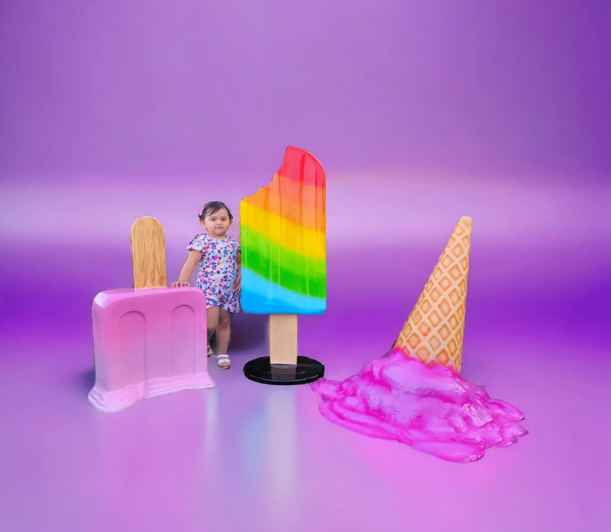48.5” Multicolor Standing Popsicle Prop – Eye-Catching Decor image 9
