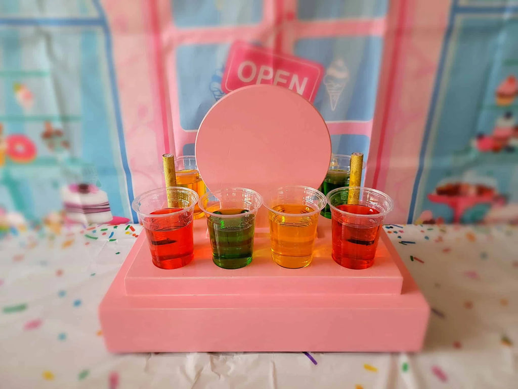 Ice Cream Tasting Flight Tray – Pink for Celebrations image 1
