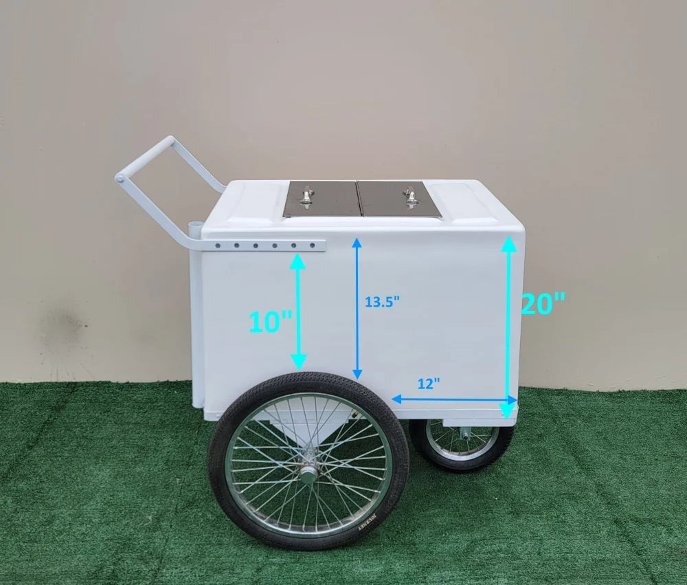 Taller Popsicle Cart with Bicycle Tires – Elegant &amp; Functional image 3