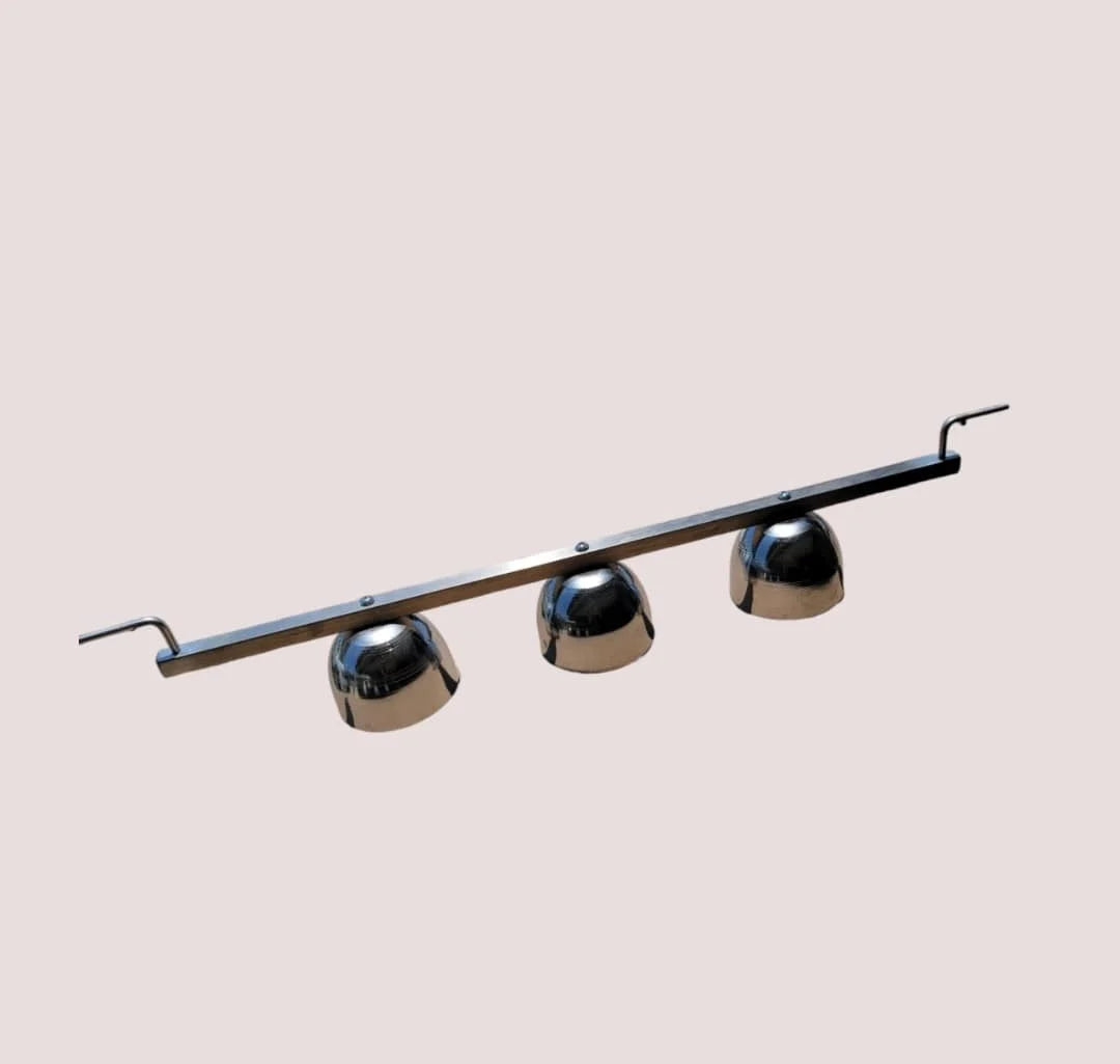 Chrome Popsicle Cart Bells – Set of 3 for Standard Size Carts image 2