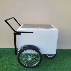 Standard Size Popsicle Cart with XL Door and Black Trim