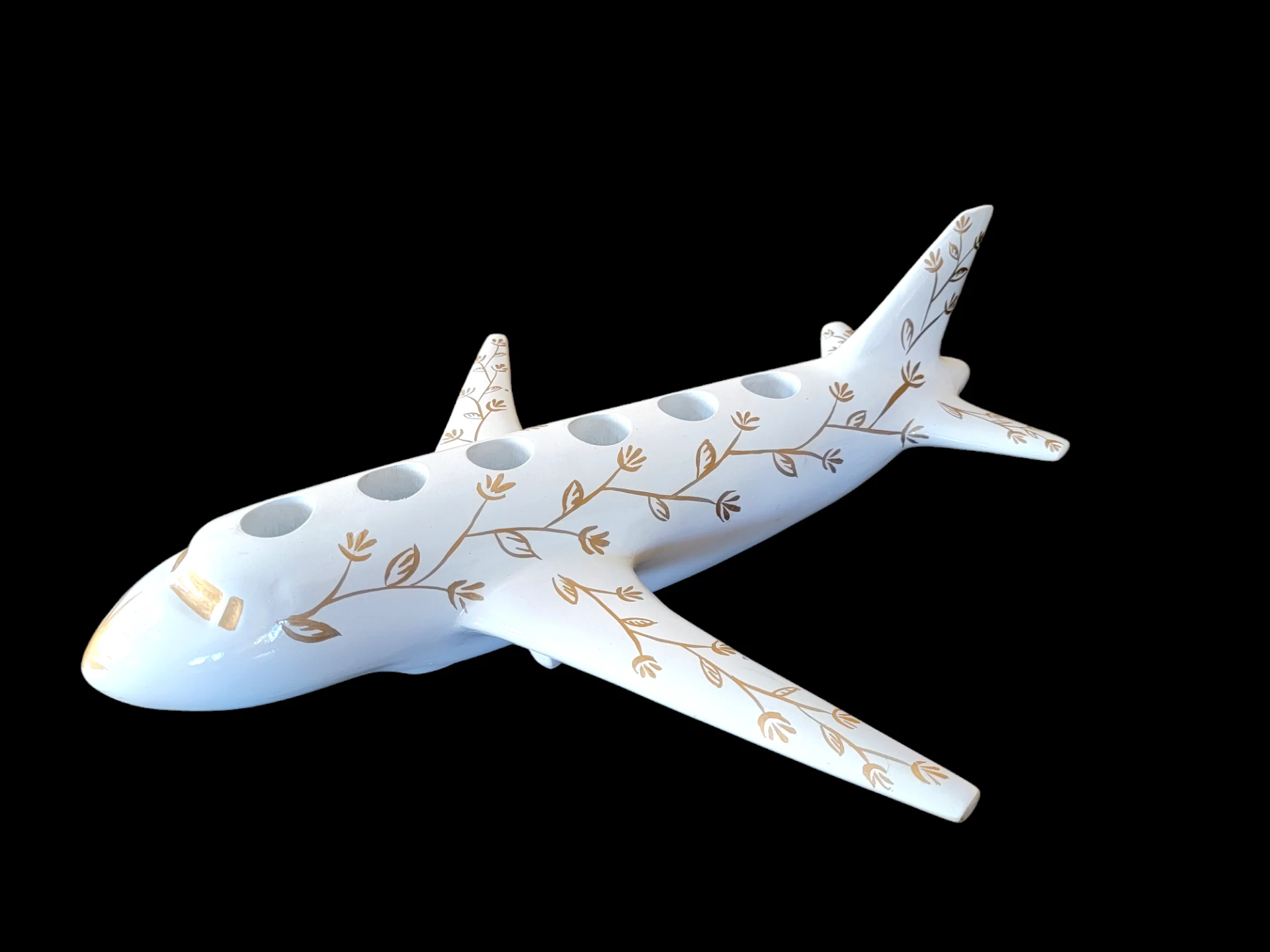 6 Shot White Airplane Tequila Flight Tray with Stunning Lights - Image 6