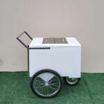 Tall Standard Popsicle Cart with Bicycle Tires and Chrome Trim