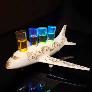 4 Shot Airplane Tequila Flight Tray
