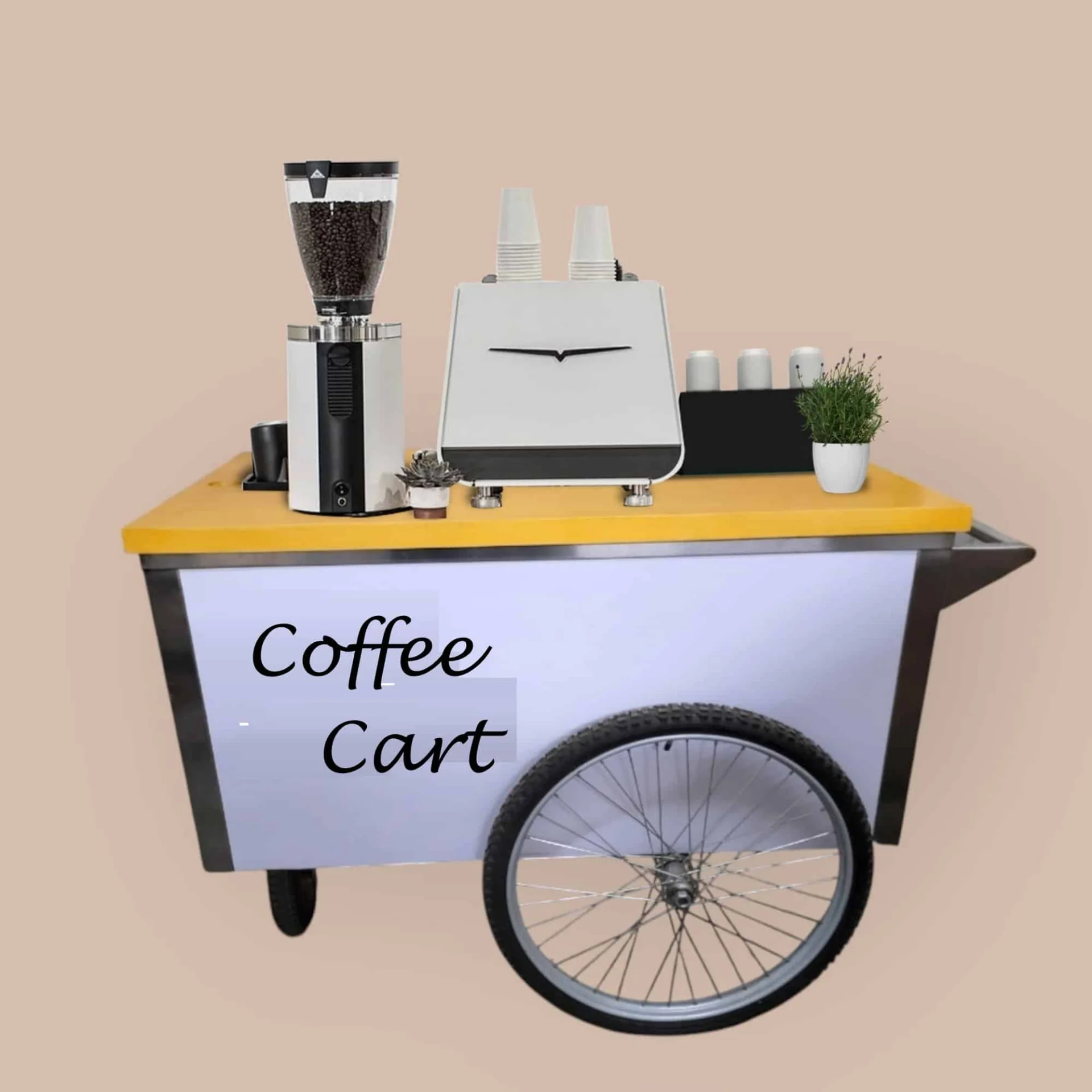 Elegant Agua Fresca / Vitrolero cart Bar/ Coffee cart – Stainless Steel Dual-Purpose - Imagen 2