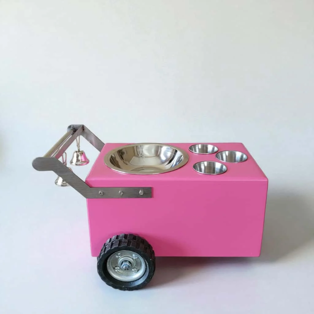 Set of 4 Colorful Small Table Top Ice Cream Cart / Snack Cart / Churro cart – Boost Your Business - Image 5